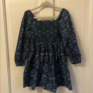 Crewcuts Green and Purple Floral Dress